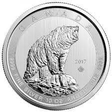 Canada Grizzly Bear - 10 oz 2017, Verzenden, Noord-Amerika, Losse munt, Zilver