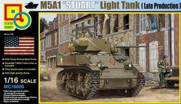 CLASSY HOBBY MC16006 M5A1 “STUART” 1/16, Nieuw