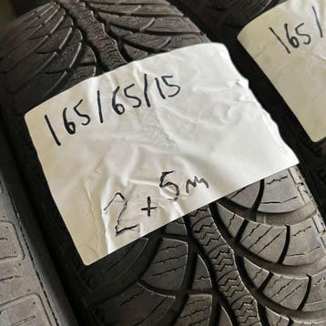 2 x Fulda Kristall Montero 3 165-65-15 Winterbanden 5mm, Gebruikt, 15 inch, Band(en), Winterbanden