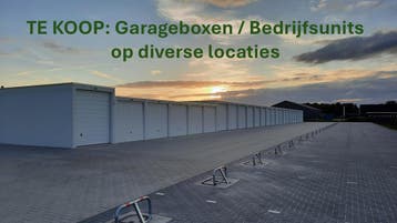 TE KOOP garageboxen / bedrijfsunits op diverse locaties