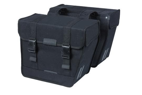 BASIL Basil fietstas dubbel Kavan Eco Classic Rounded zwart, Fietsen en Brommers, Fietsaccessoires | Overige Fietsaccessoires