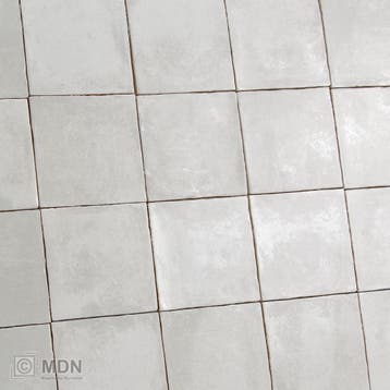 Mat witte handvorm tegels cotton white 13x13, Verzenden, Nieuw