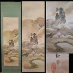 Japanse hangscroll - Boerderijhuis door Plump Flowers Grove