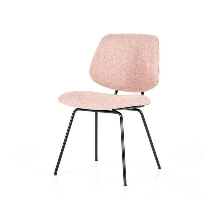Eetkamerstoel Lynn - Pink Fletcher - 95567 - eetkamerstoelen, Huis en Inrichting, Stoelen, Nieuw, Stof