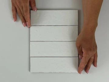 Vloertegel/Wandtegel Wit 6x18,6cm (Muurtegels), Keramiek, Nieuw, Minder dan 20 cm, 10 m² of meer
