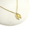 Gouden hanger van het Chinese horoscoop teken konijn., Ophalen of Verzenden, Gebruikt, Goud, Overige merken