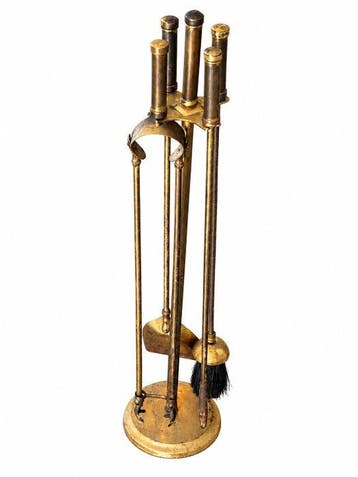 Openhaard accessoire - Messing, Verguld messing -