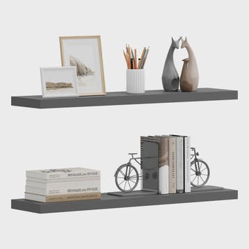 WOLTU Wandrek Houten Drijvende Planken - Stijlvolle Opbergop, Verzenden, Nieuw