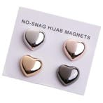 Fako Bijoux - 4x Magnetische Broche Hart - Hoofddoek Magneet, Verzenden, Nieuw
