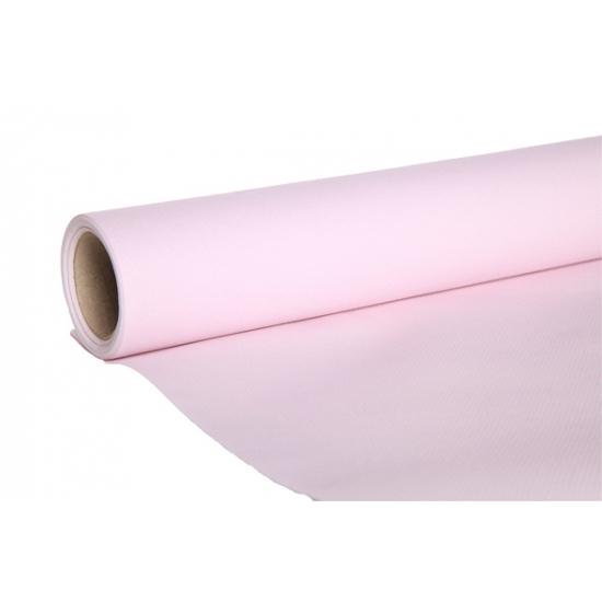 Luxe papieren tafelloper lichtroze kleur - Tafelkleden, Hobby en Vrije tijd, Feestartikelen, Ophalen of Verzenden