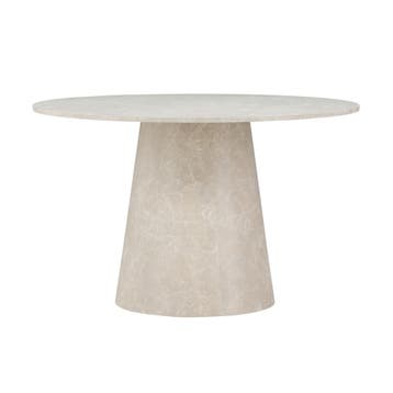 *WOONWINKEL* Ronde Eettafel Met Ronde Voet Beige, Verzenden, Nieuw