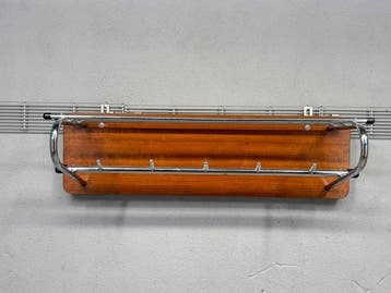 Kapstok - Hout, Chroom - Mid century kapstok