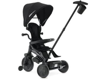 Qplay Elite Platinum - Driewieler 6 in 1 - Duwstang - Zwart, Fietsen en Brommers, Verzenden, Nieuw, Qplay