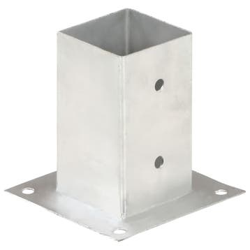 vidaXL Paalankers 4 st 81 mm gegalvaniseerd metaal, Tuin en Terras, Verzenden, Nieuw