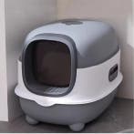 Ovale Kattenbak met Kap –Ingesloten Toilet met Lade en Schep, Verzenden, Nieuw
