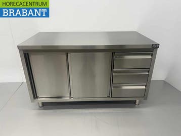 HCB RVS Werkkast Premium-line Kast Werktafel 2 schuifdeuren, Ophalen of Verzenden, Nieuw in verpakking