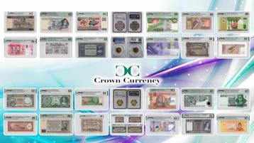 Crown Currency bankbiljetten en munten veiling 58 is online!