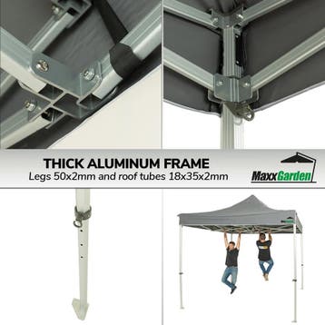 MaxxGarden Easy-up partytent - Feesttent Paviljoen - 3x3..., Tuin en Terras, Partytenten, Verzenden, Nieuw
