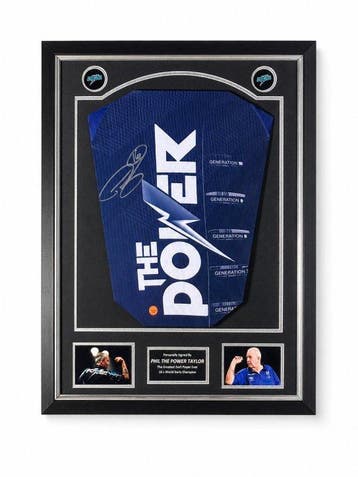 Phil “The Power” Taylor - Premium Frame - Gesigneerde, Nieuw