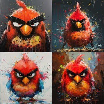 CREATIVE_HUB - Lot of 4 Angry (really Angry) Birds, Spelcomputers en Games, Nieuw