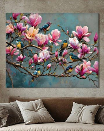 Michael Mey - Birds on Magnolia Tree - XL