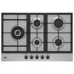 Beko HQBAW75225SX - Gaskookplaat - 75 cm - 5 kookzones met, Witgoed en Apparatuur, Kookplaten, Ophalen of Verzenden, Nieuw