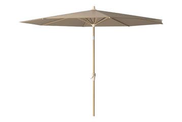 Platinum 300Ø Riva teaklook frame taupe doek - Parasol, Nieuw
