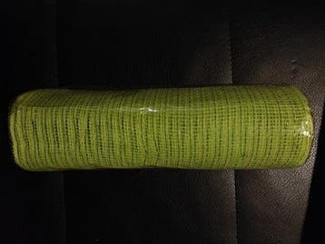 Decomesh metallic limoengroen 26 cm rol 9 meter voor kransen, Ophalen of Verzenden, Nieuw