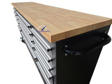 Gereedschapswagen Werkbank 72 Inch Zwart - Burg Onderdelen, Ophalen of Verzenden, Nieuw