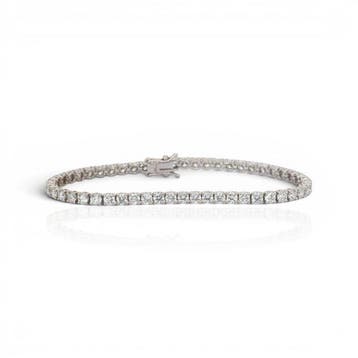 Armband - 18 karaat Witgoud - 6.63ct. tw. Diamant, Nieuw