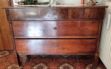 Commode - Walnoot - Cassettone Impero