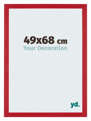 Fotolijst 49x68 cm - Rood - MDF - Mura, Verzenden, Nieuw