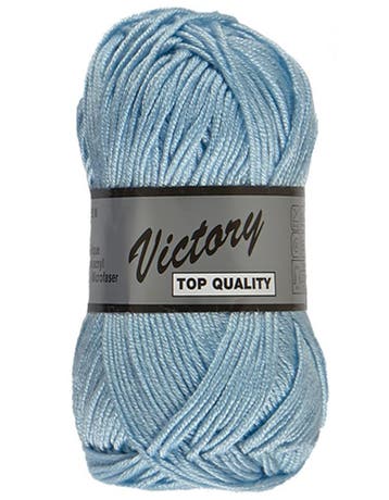 Lammy Yarns Victory - 11 Babyblauw - Zijdeglans Acrylgaren, Hobby en Vrije tijd, Ophalen of Verzenden, Nieuw
