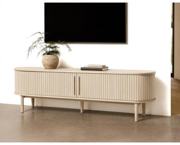 Tv meubel Meta eikenhout 180 CM - Naturel, Ophalen of Verzenden, Nieuw
