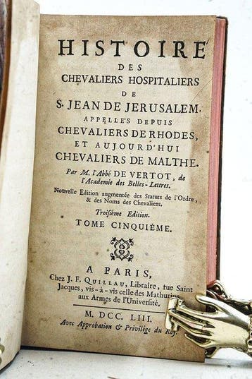 Abbé De Vertot - Histoire des Chevaliers Hospitaliers de S.