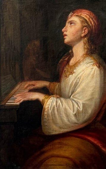 Francesco Gonin (1808–1889), attribuito - Santa Cecilia