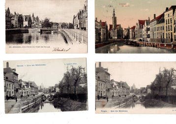 België - Partij van 124 kaarten uit Brugge - Ansichtkaart, Gelopen