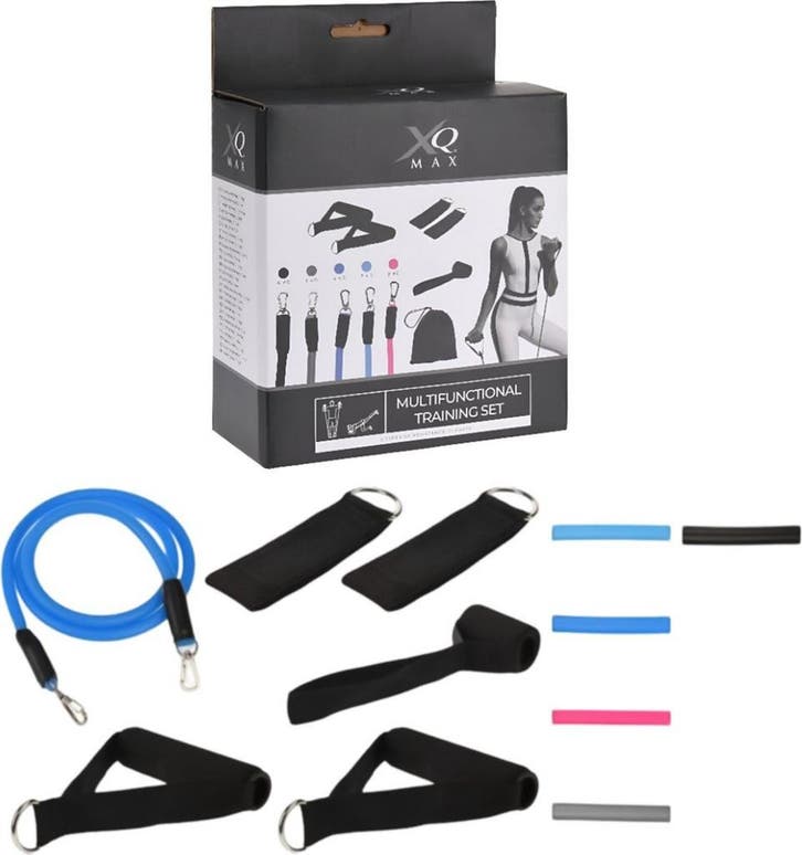 Partij 10x Fitness expander trainingset XO MAX  - 10 sets, Sport en Fitness, Fitnessapparatuur, Armen, Benen, Borst, Buik, Rug