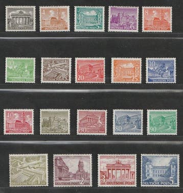 Berlijn 1949 - Berliner Bauten - Michel 42/60, Gestempeld