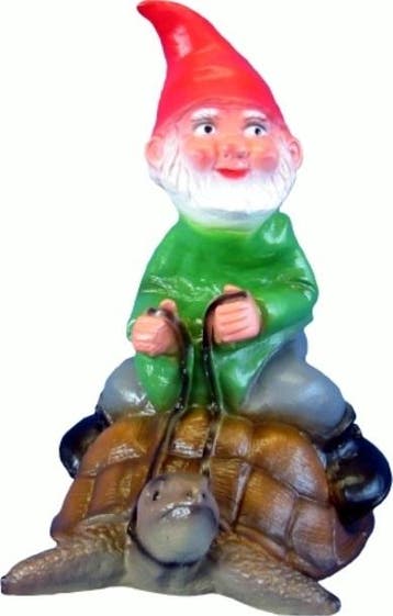 Tuinkabouter op schildpad, Tuin en Terras, Verzenden, Nieuw