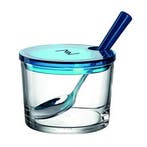 Montana Jampot 10 cm + Lepel Blauw/Glas (Weck en Jampotten), Verzenden, Nieuw