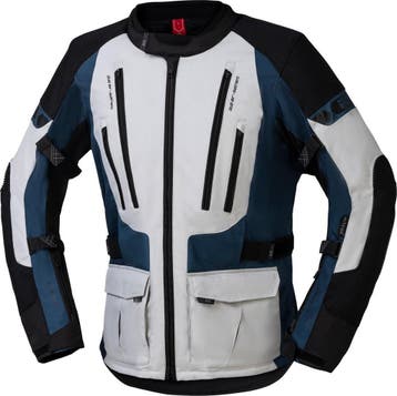 IXS Lennik-ST Grijs Zwart Blauw Textiele Motorjas, Nieuw met kaartje, Jas | textiel, IXS, Heren