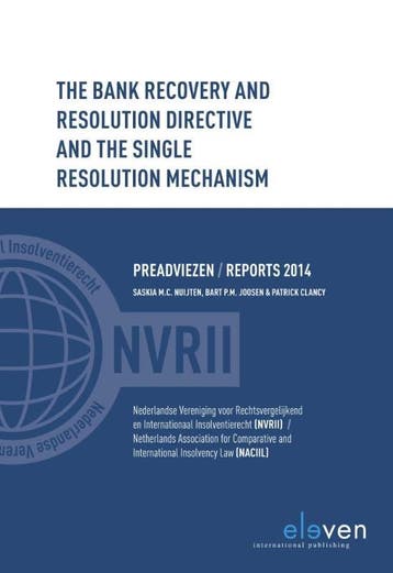 9789462367166 The Bank Recovery and Resolution Directive ..., Verzenden, Zo goed als nieuw, Saskia M C Nuijten