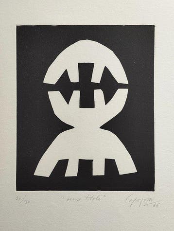 Giuseppe Capogrossi (1900-1972) - Senza Titolo (Ricerca