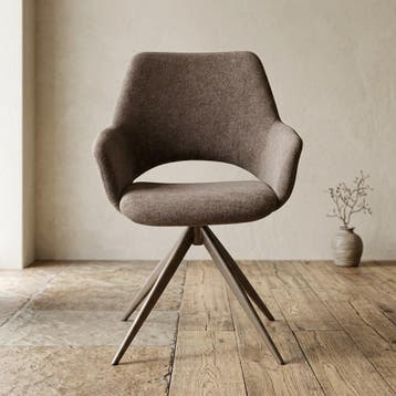 Draaibare eetkamerstoel Daisy Bruin, Huis en Inrichting, Stoelen, Ophalen of Verzenden, Nieuw