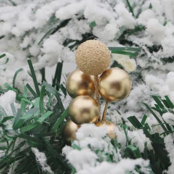 10x Gouden Bessen Decoratie Takjes - Kunstkerstboom & Krans, Verzenden, Nieuw