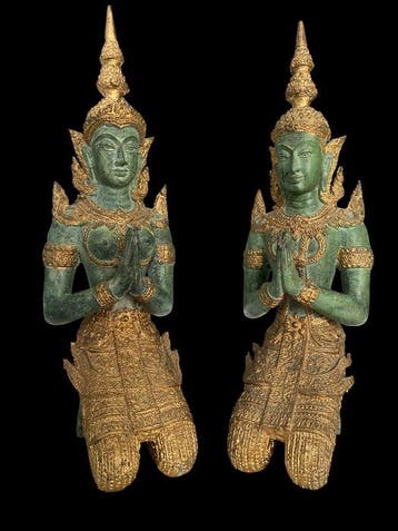 Set Tempelwachters - Thepphanom - Beeld - Thailand (Zonder