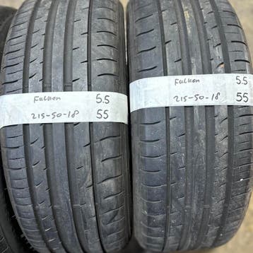 2x 215-50-18 Falken Zomer 2x 5.5mm €55 Per Band 215 50 18, Ophalen, 18 inch, Band(en), Personenwagen