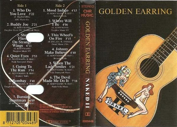 Cassette - Golden Earring - Naked II, Cd's en Dvd's, Cassettebandjes, Verzenden