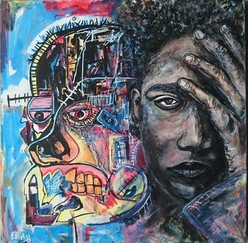 Erik Hils - tribute to Jean-Michel Basquiat